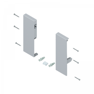 Tandembox mocowanie frontu szuflady wewnętrznej Blum ZIF.74C0 R+L szare