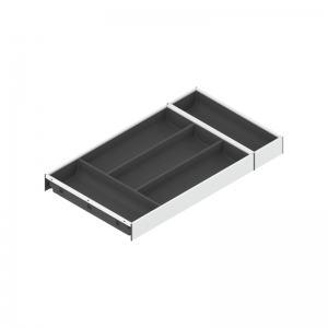 Ambia-Line wkład na sztućce do szuflady Lebrabox Blum ZC7S550BS3 biało-szary